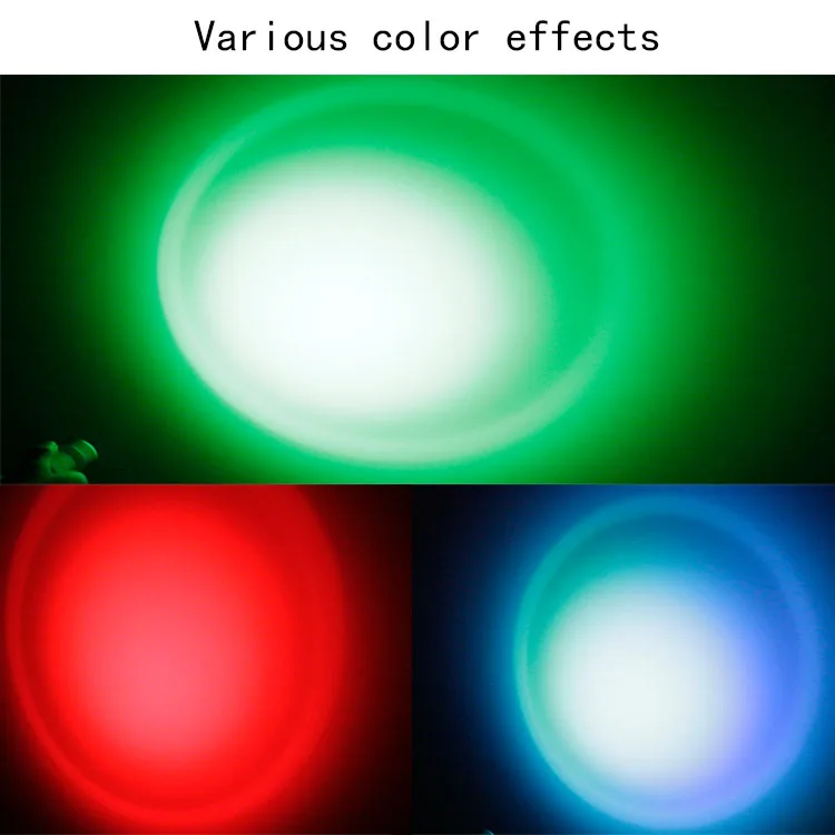 3w high-brightness and color-changing , a small flashlight that can run at night and can be used at home LED flashlight