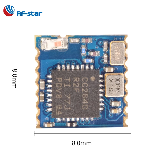  Наименьший модуль TI CC2640R2F RF-BM-4044B4 CC2640 Ультра Маленький Размер 8*8 мм ble 4 2/5 0