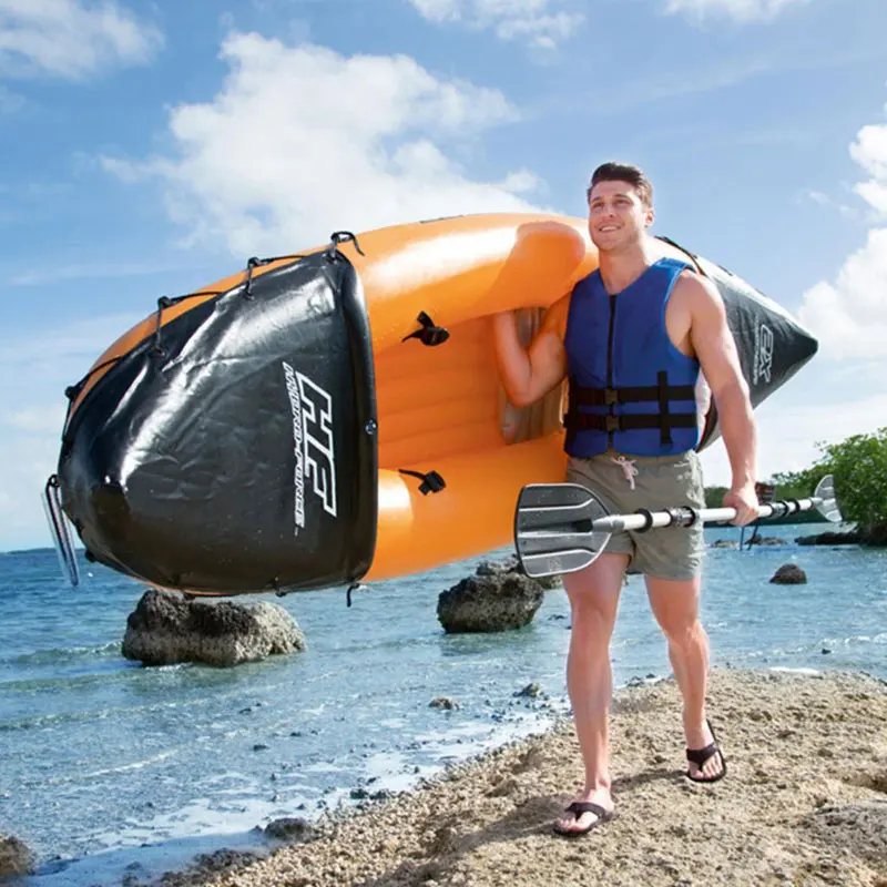 
Hot sale Challenger inflator Boat Two Persons Inflatable Kayak with 2 Paddle 