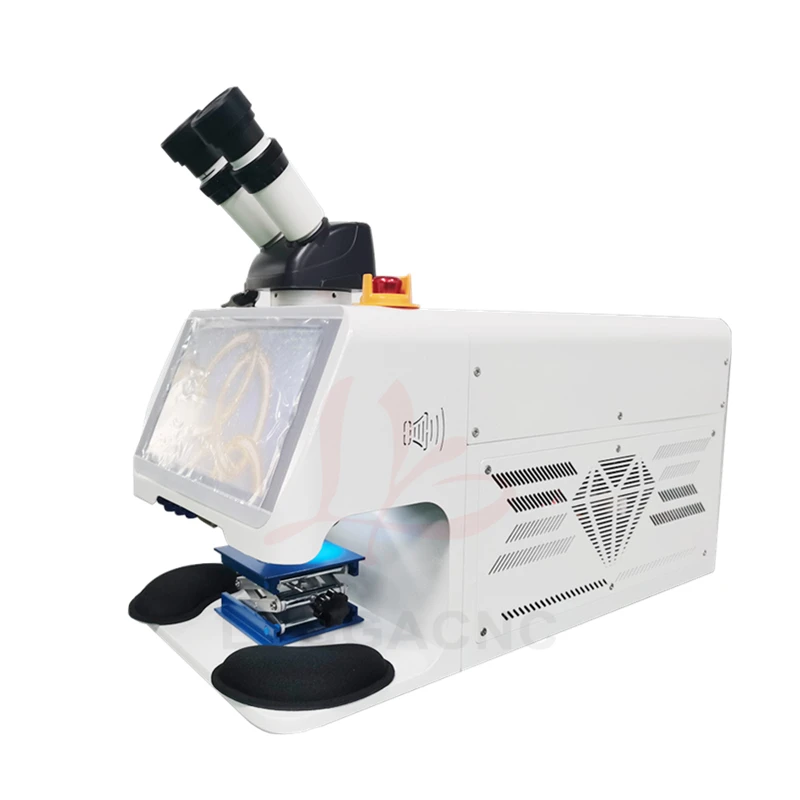 LY Mini Jewelry Spot Welding Machine 60W/100W/150W/ 200W Laser Soldering with CCD Microscope for Gold Silver Chain Ring Pendant