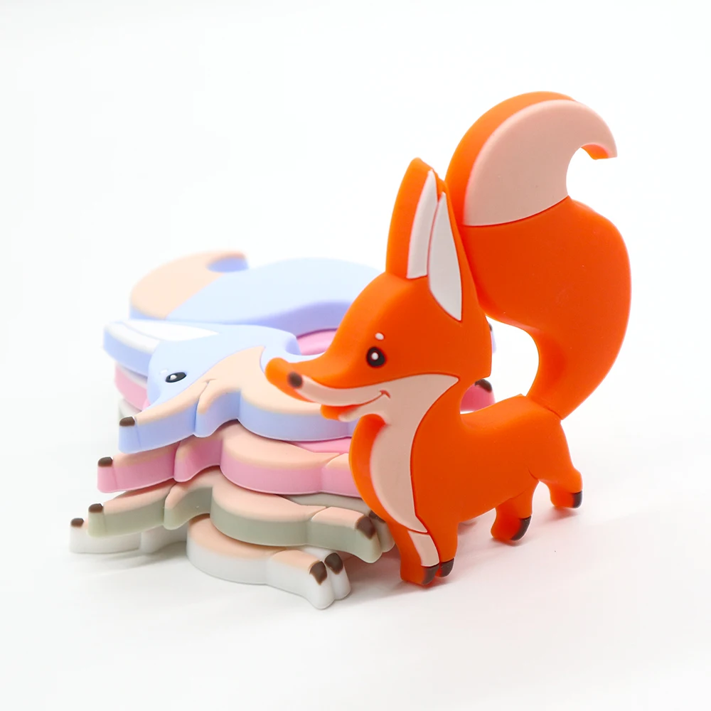 Wholesale Soft Chew Pendant Teething Toy Necklace Pendant Food Grade Silicone Baby Teether