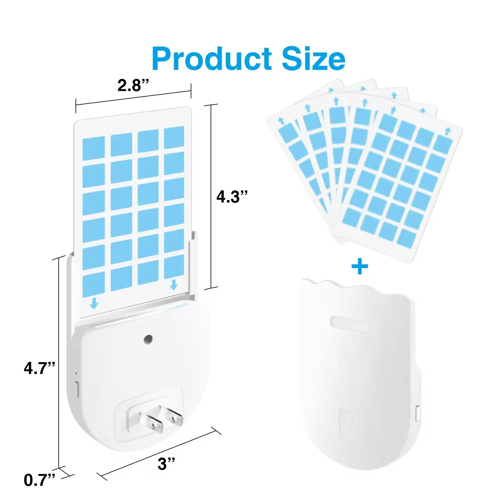 Glow-in-the-dark UV attractant trap Insert mosquito killer floater indoor trap