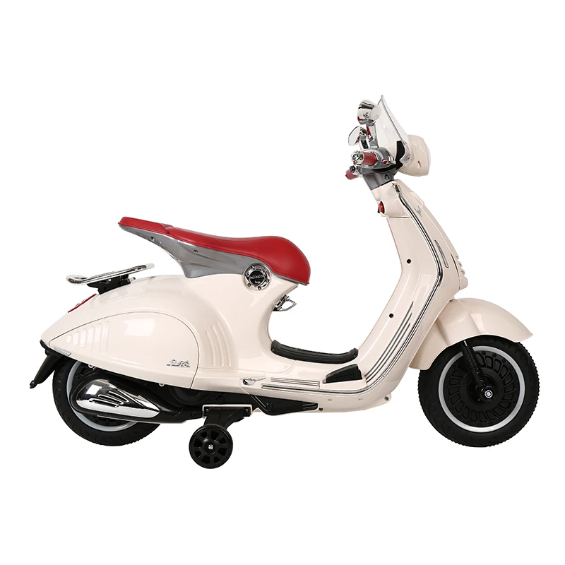 VESPA лицензионный Электрический детский мотоцикл с батарейным питанием 9410-946 скутер vespa для детей