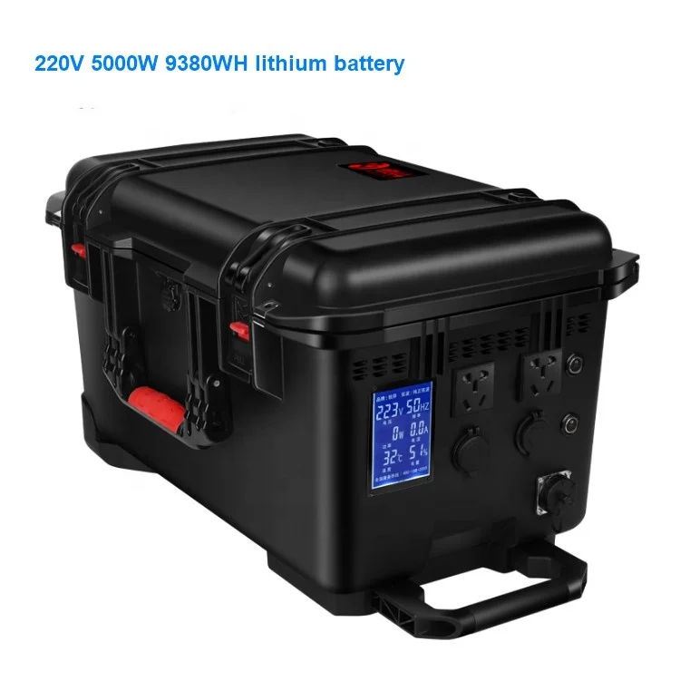 Многофункциональный 220v 5000w 9380wh домашняя аварийная портативная электростанция солнечной генератор
