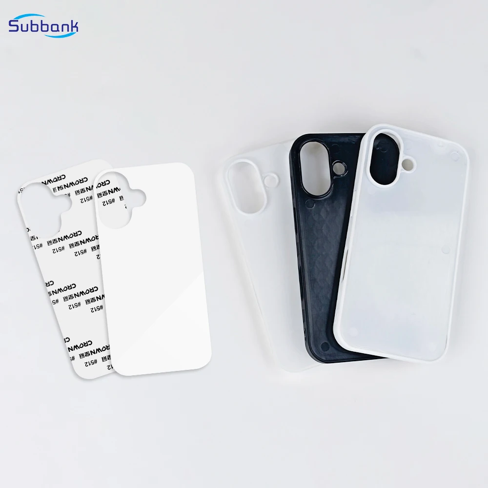 Subbank sublimation phone case blank wholesale 2D TPU aluminum plate cell phone Case sublimation custom printing for iphone 16