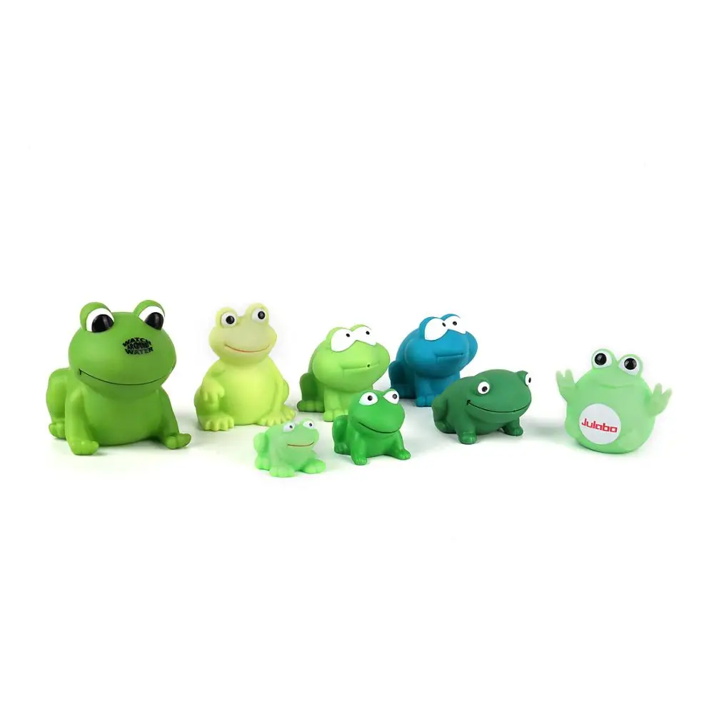 
Wholesale Holiday Gifts Animal Frog Bath Small Rubber Toys For Baby 