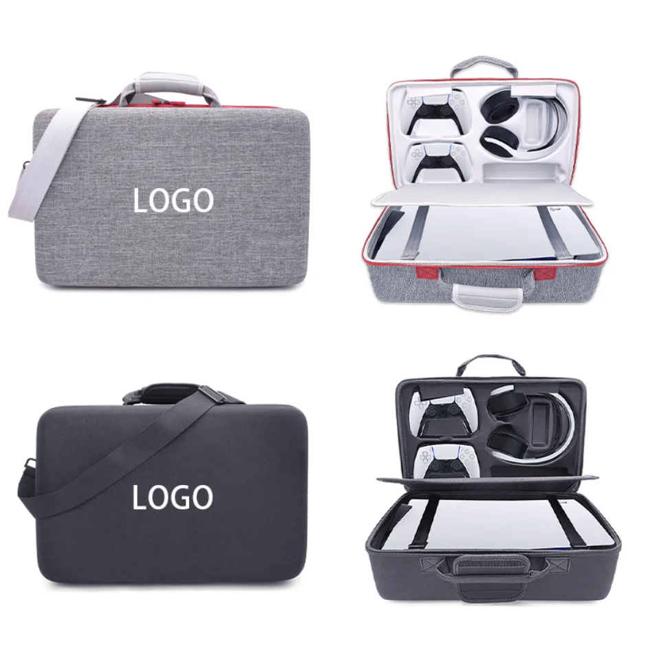 Factory customized PS5 game console storage bag EVA compression resistant handle accessory bag