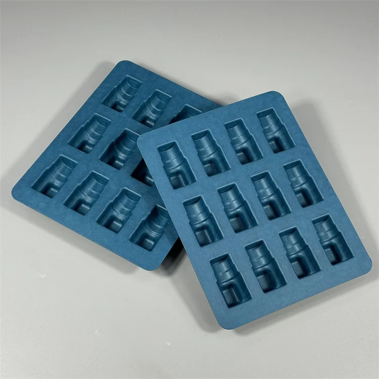 BonitoPak Protective Pulp Box Biodegradable Bagasse Pulp Molded Skincare Packaging For High-End Cosmetics Packaging