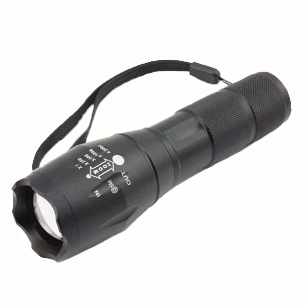 Portable Adjustable and Zoom LED Flashlight for Camping,T6 LED Zoomable and Focus Tactical Flashlight
