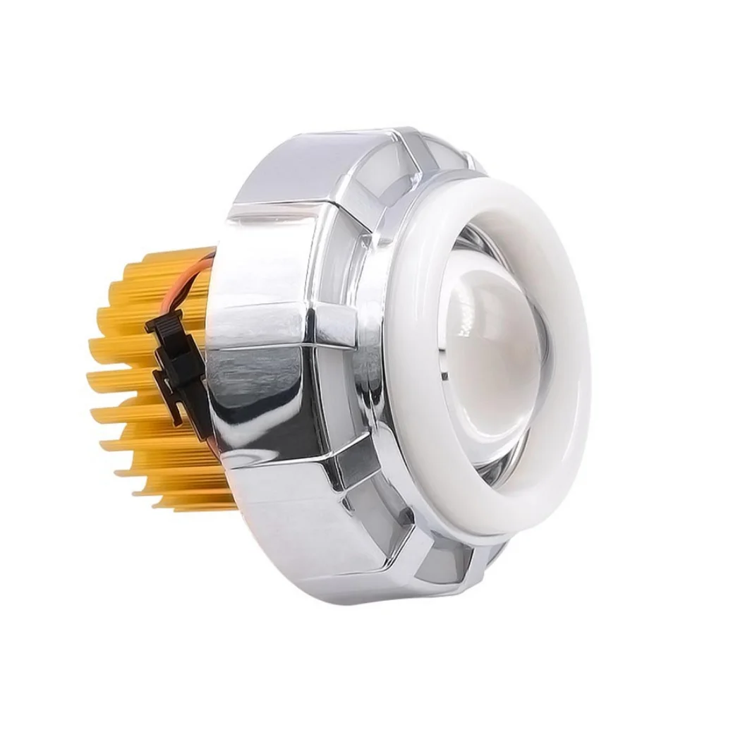 Передняя фара для мотоцикла, 12 В, прожектор с светодиодными глазами Ангела, фара дьявольские глаза