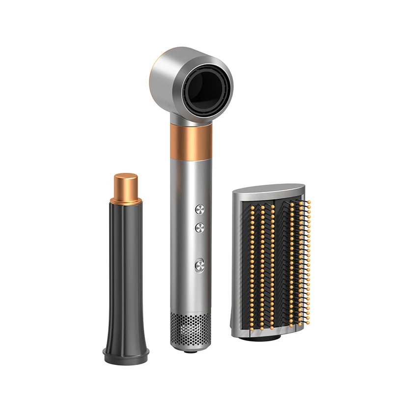 Золотой Профессиональный фен 5 в 1 оптовая продажа профессиональный