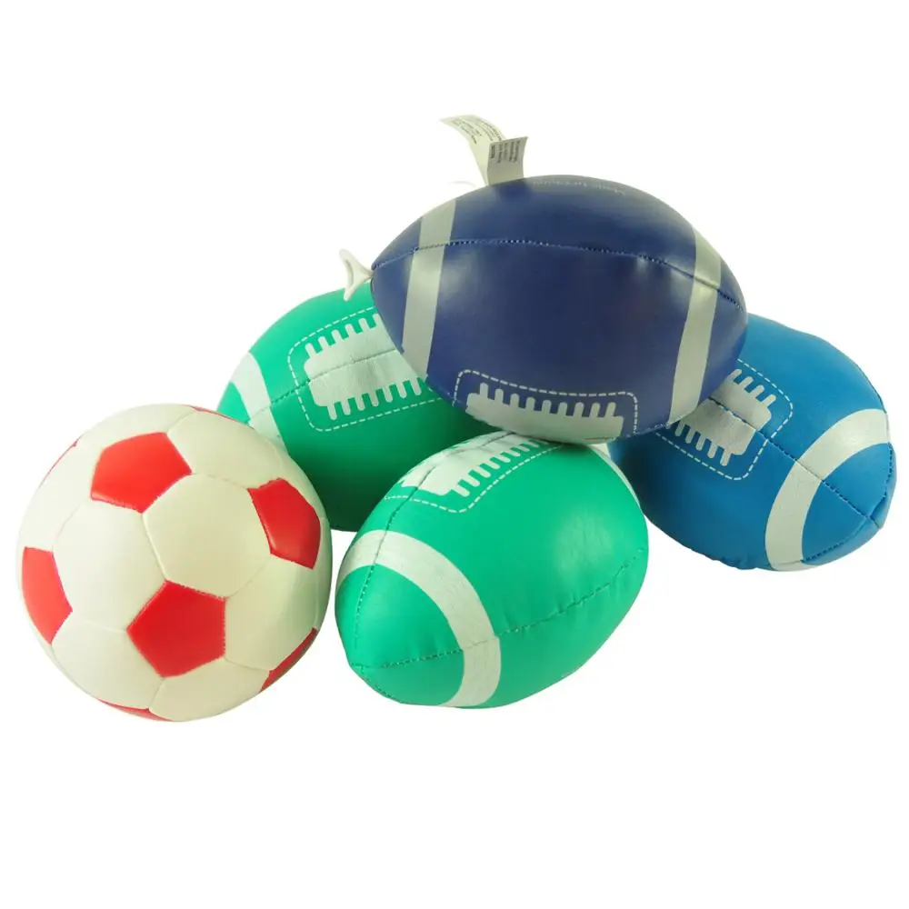 PP cotton mini rugby soccerball american football children ball staffed hacky sack  plush stress ball