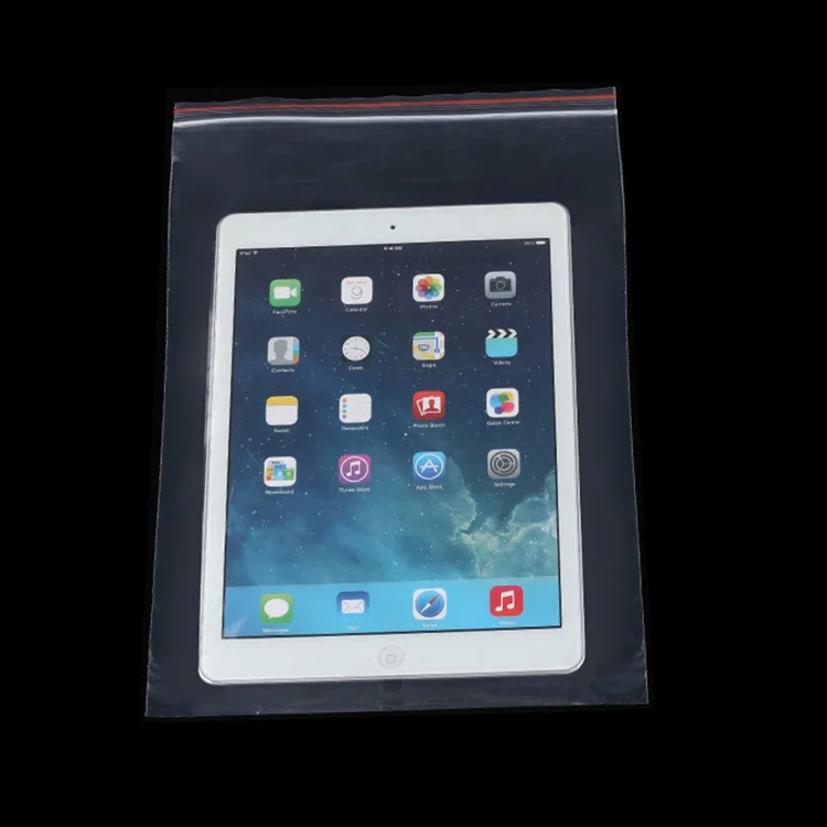 GRS Certificate EN15343 Transparent color resealable printed on the arm bone plastic packing bag