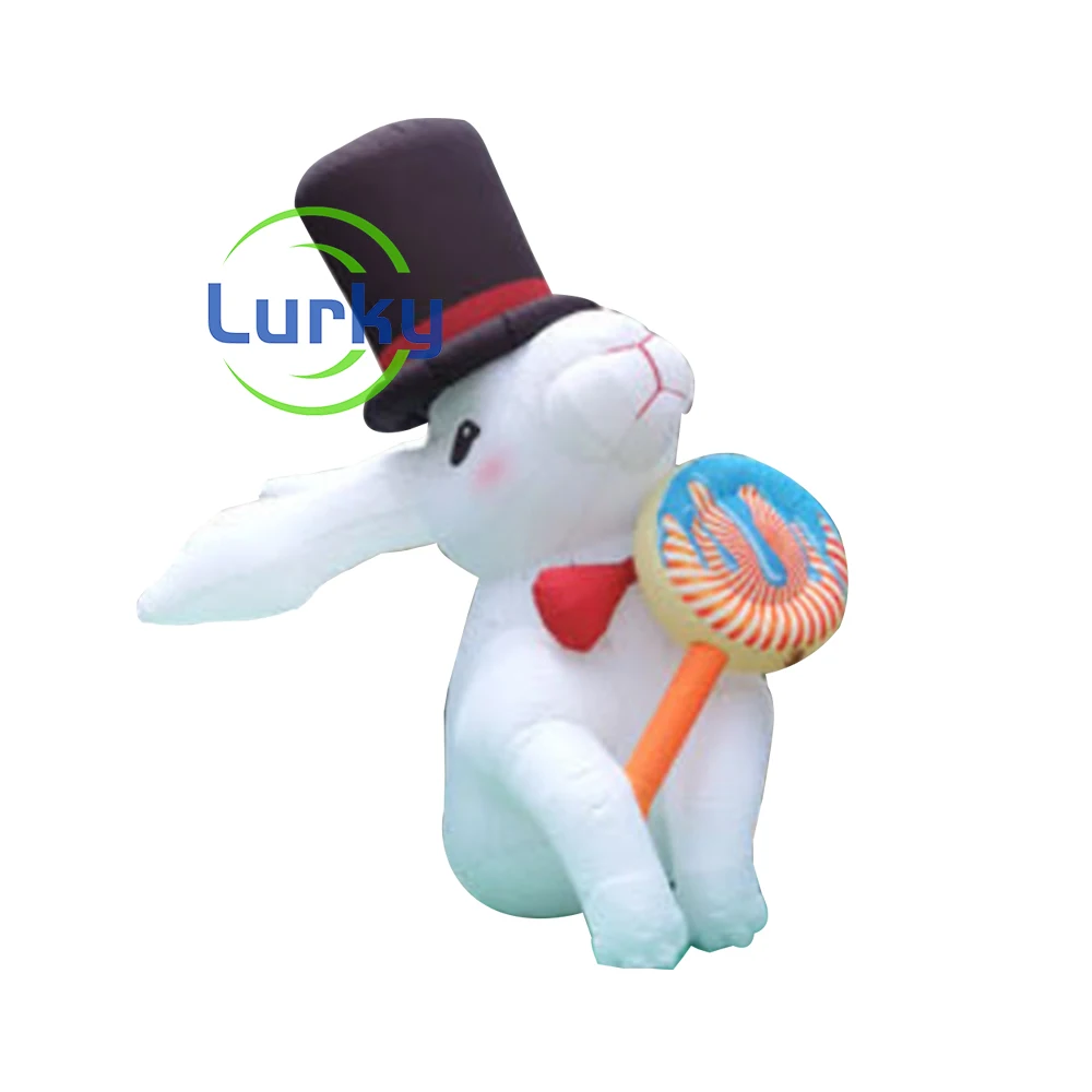 Rabbit Party Cartoon Character Inflatable Air Balloon Decoration Courtyard Model Feature