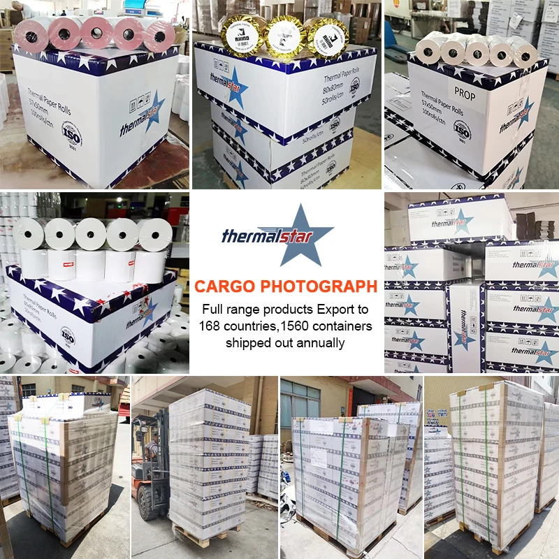 Sunkey 80x80 mm 57x40 mm Factory Direct Thermal Paper Roll 80mm Cash Register Paper For POS ATM Bank Thermal Paper Receipt Roll