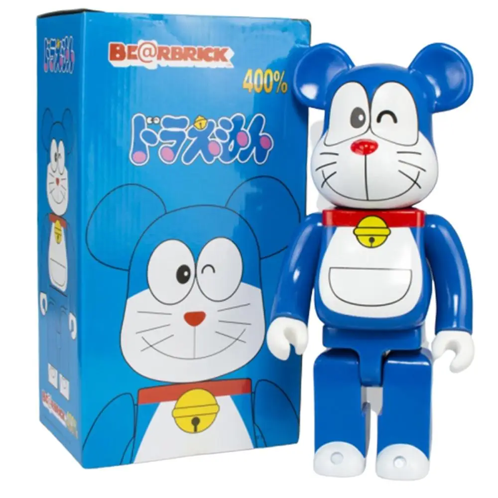 Персонализированная аниме игрушка Doraemon мультфильм bearbrick 400% экшн-фигурка