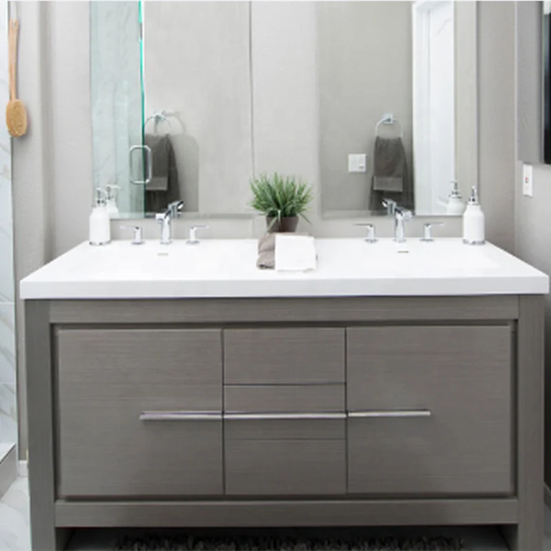 New Oem Service Sintered Stone Bath Vanity Countertop Basin Bathroom Led Mirror Storage Cabinets