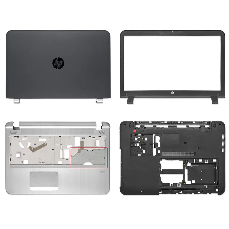 Новые аксессуары для ноутбуков, задняя крышка ЖК-дисплея, передняя панель, Упор для рук, нижний корпус, сенсорная панель для HP ProBook 450 455 G3