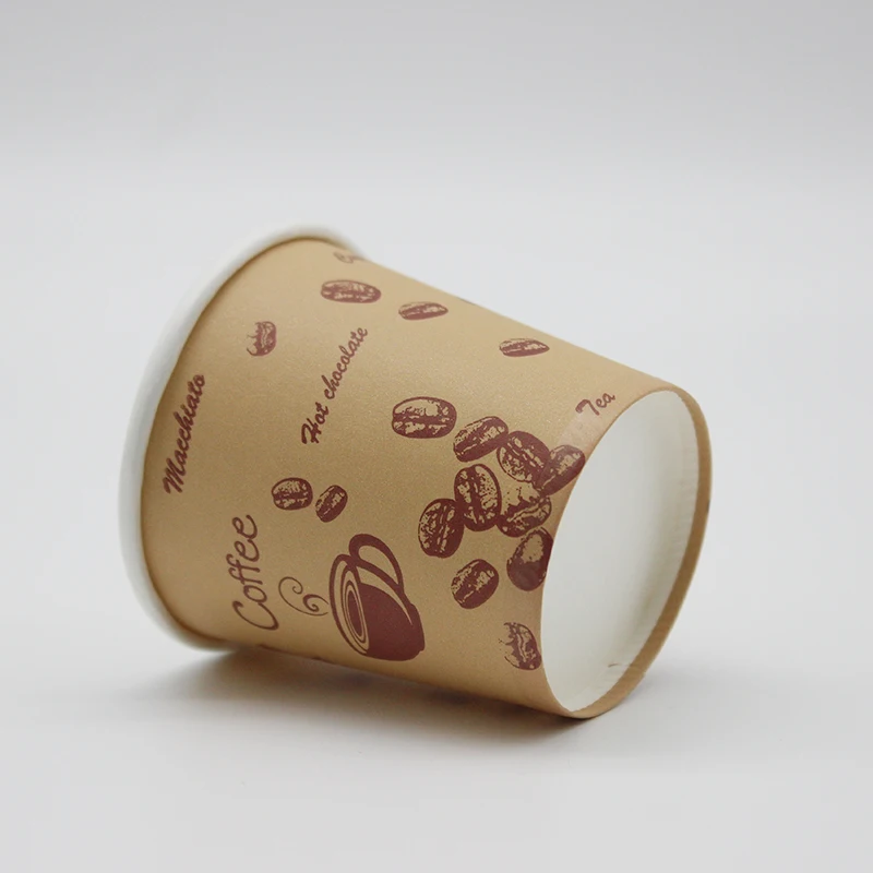 
6oz Manufacturer Wholesale Single Wall Printed Hot Drinks PE Paper Cup 