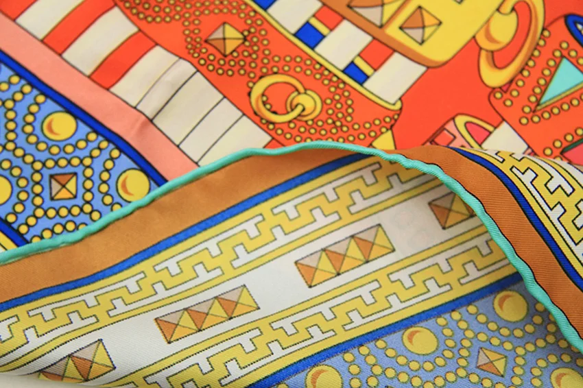 6a Grade Custom Printing Silk Scarf For Women Large 90*90cm 100% Silk Scarf Luxury 100% Pure Silk Scarves