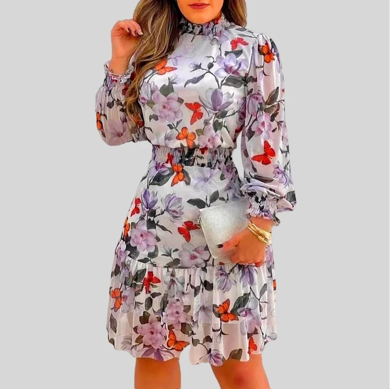 2024 Women Dresses Fashion Casual Dress Women Floral Printed Maxi Women Dresses Sundress