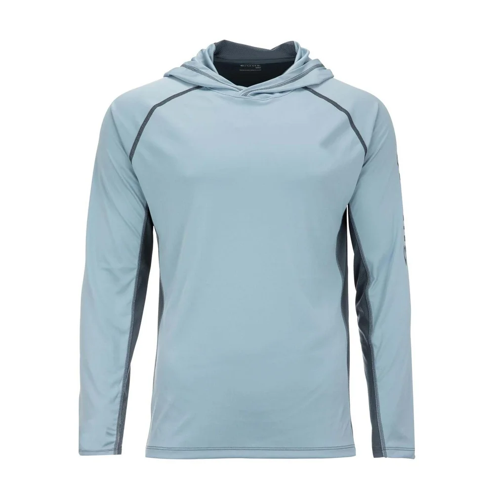 2024 New Product Customization Summer Long sleeved Solid Color Hooded Fishing Clothing Sun Protection Clothing Outdoor Sports