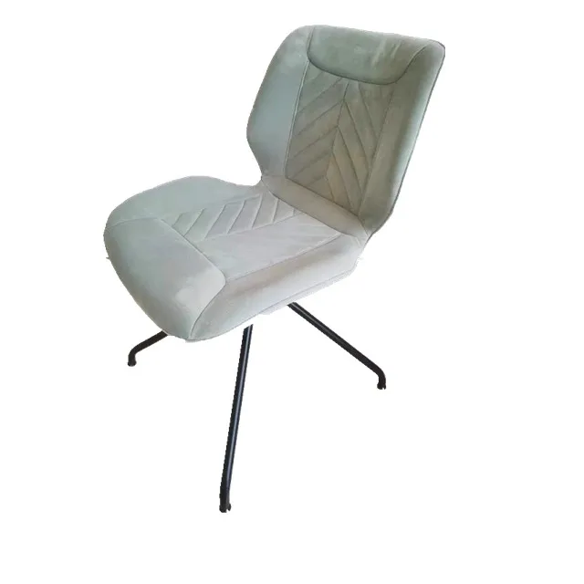 
Nordic Style Comfortable Blue Velvet Restaurant Dining Chairs 