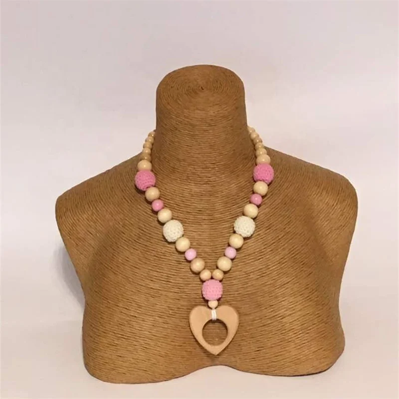 Promotion Pendant Teething Toy Beech Wood Chewing Baby Accessories Toys Cactus Baby Teether Silicone Bracelet