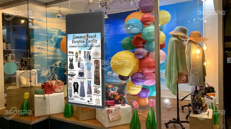 360SPB IWD49'AD digital signage and Window Display| Double-sided Screen Kiosk for Advertising| Optional specifications