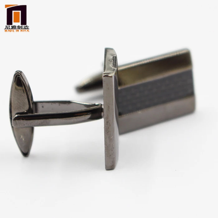 High Quality Luxury Round Cufflinks Bouton De Manchette Cuff Links Round Black Cufflinks For Men Custom Cufflinks