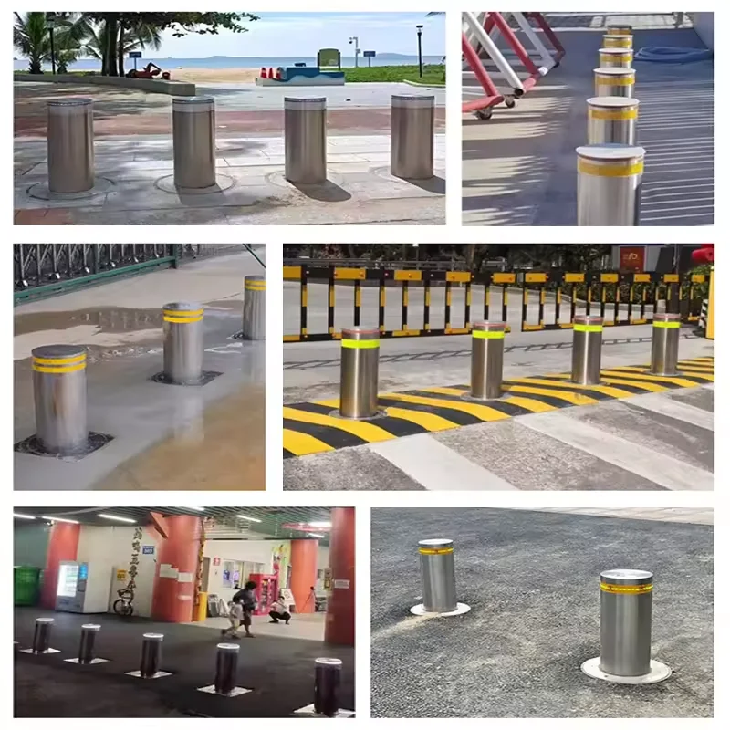 Safety vehicle residential warehouse car project project retractable telescopic driveway 900mm bollard sleeve Bollard