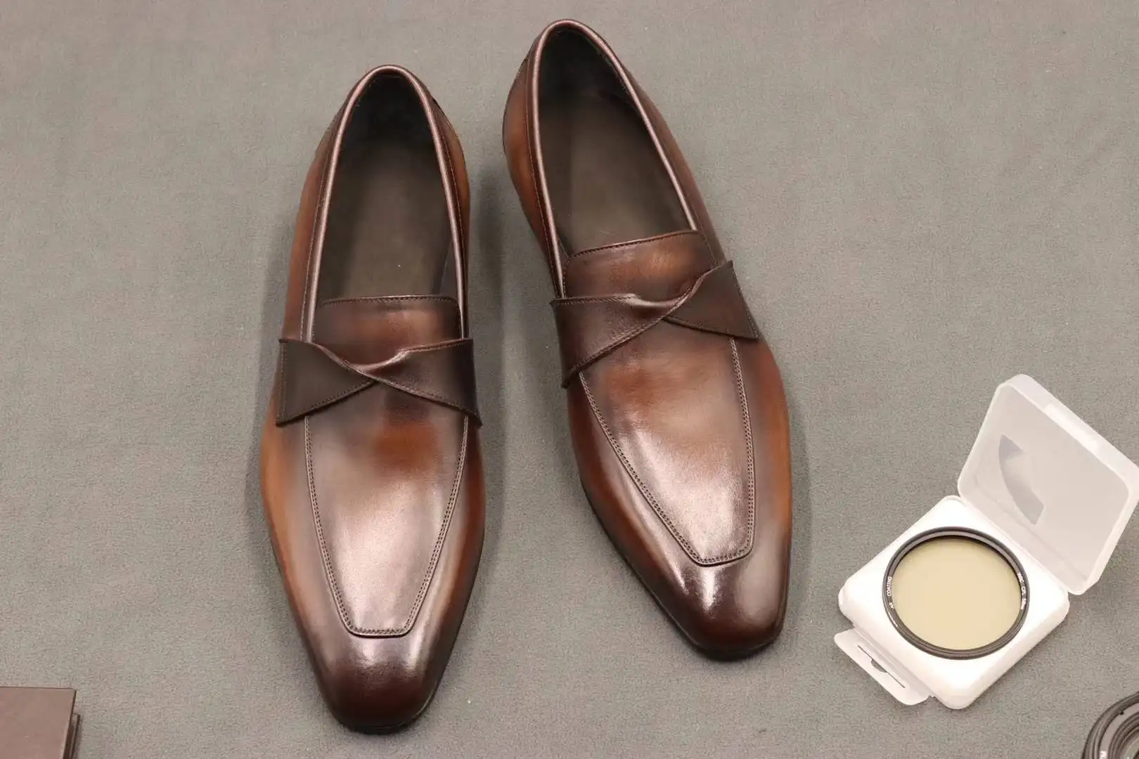 2021 High Quality Custom dark brown men blake party shoes