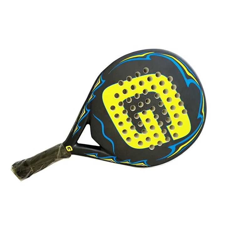 High quality round shaped carbon padel rackets for beginners and intermediate players