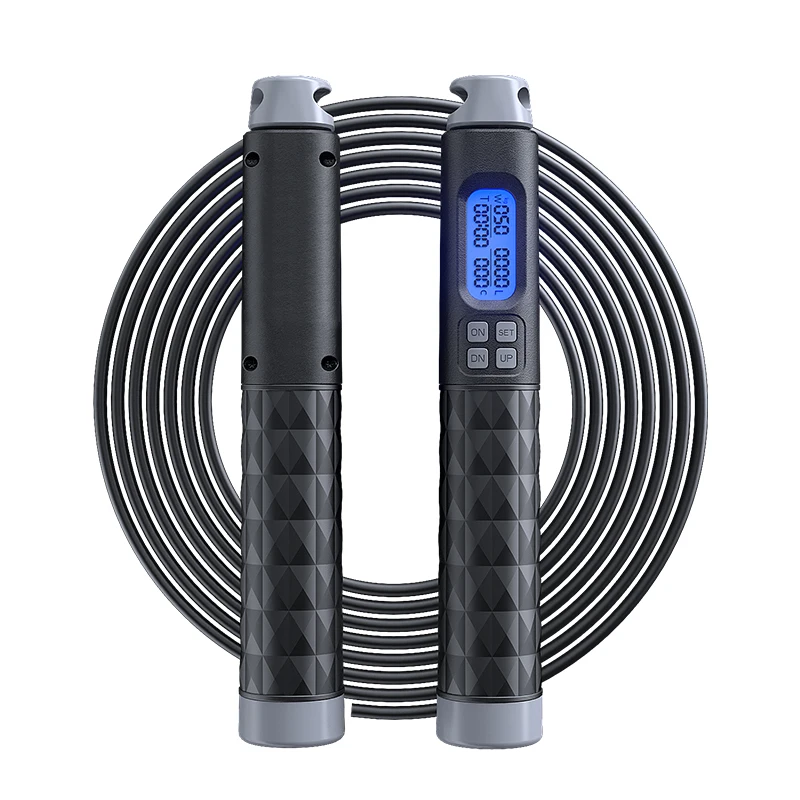 Wholesale digital cordless smart skipping jump rope and adjustable led jump rope with counter
