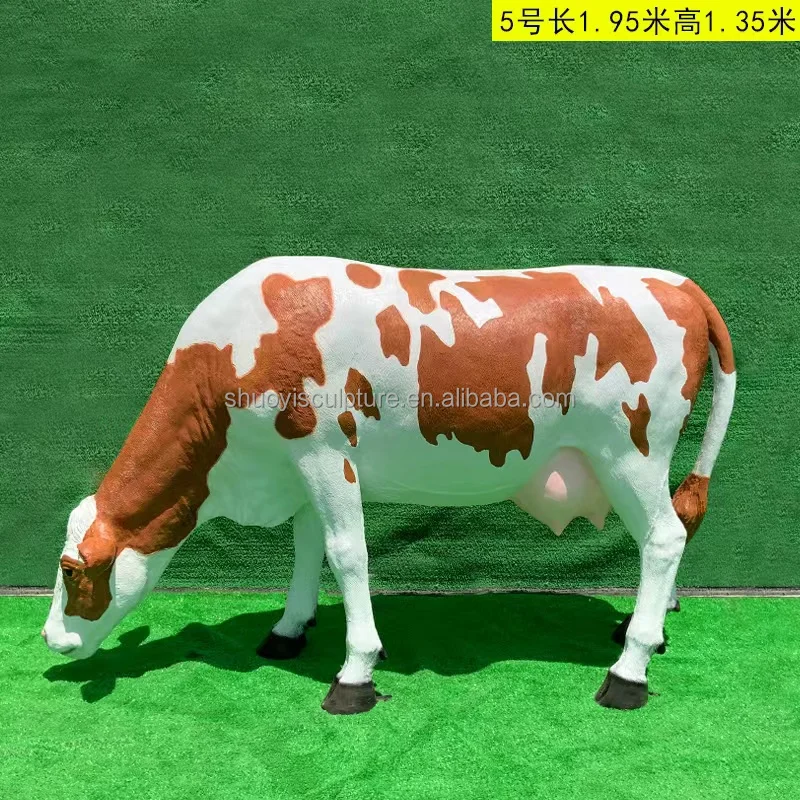 Статуэтка из стекловолокна с изображением крупных животных 3 D в натуральную величину