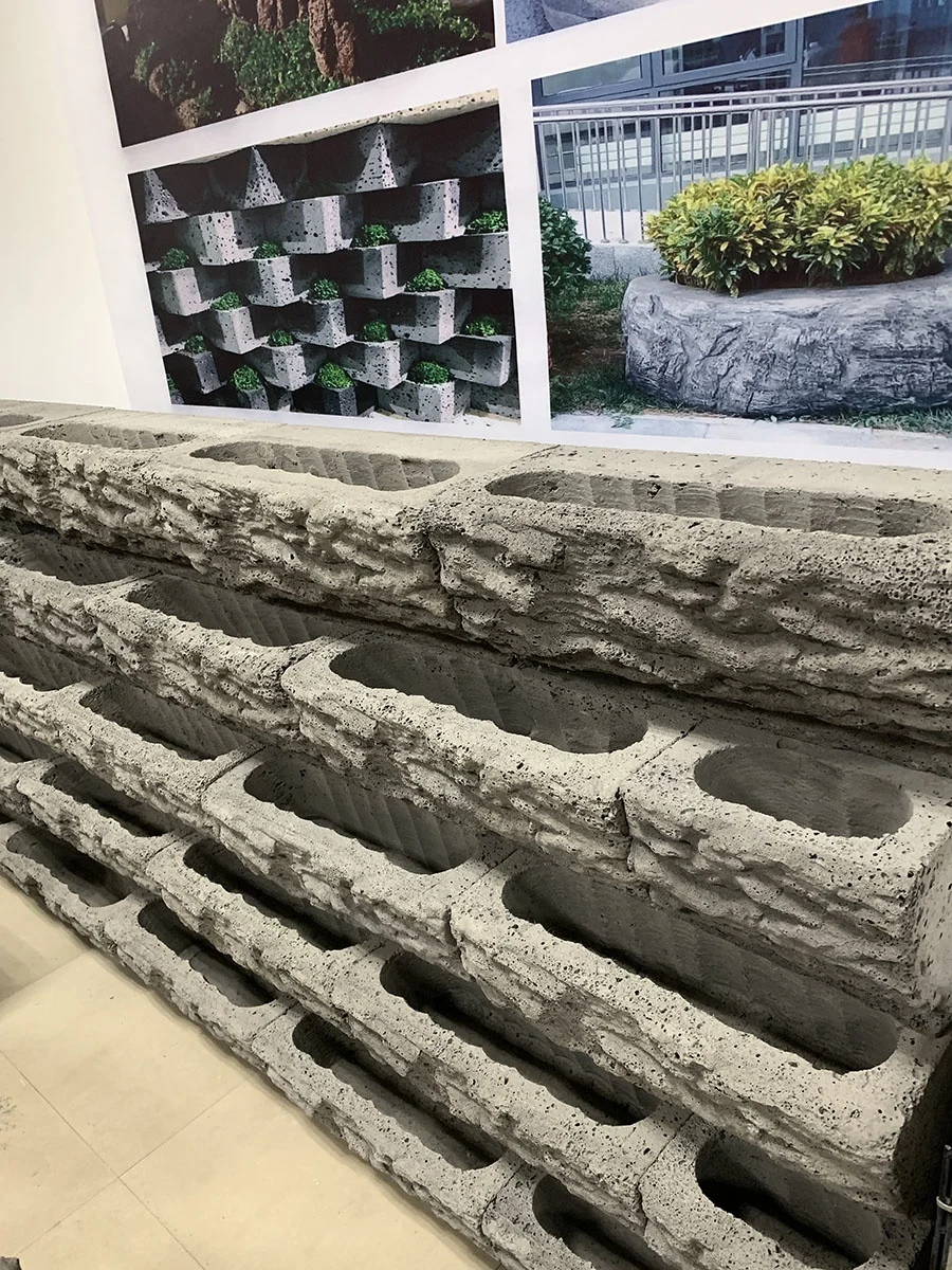 Wholesale Cement Planters Pots Supporting Vertical Garden Landscape Structure Concrete Geocell Retaining Wall Planter Blocks