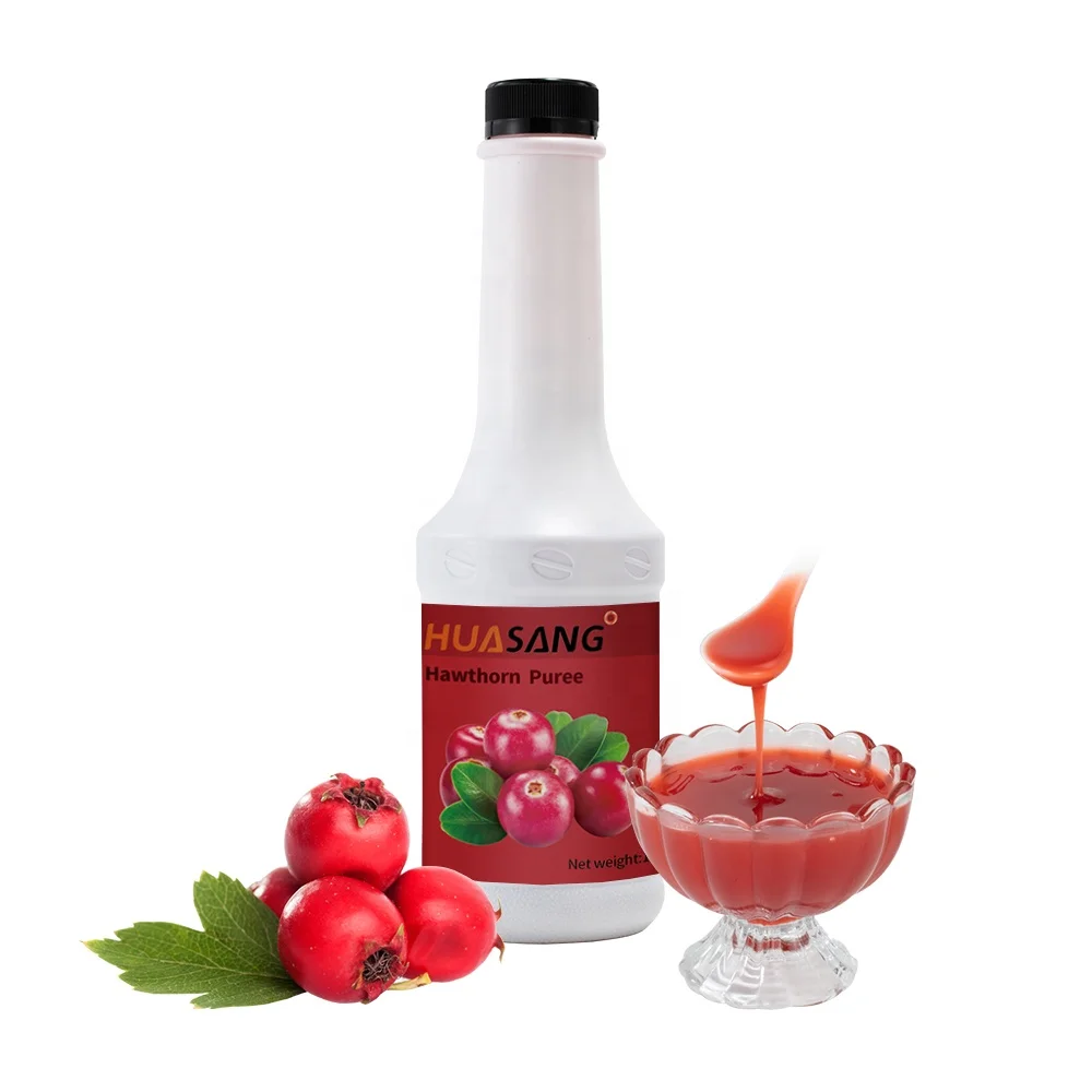 hawthorn concentrate fruit juice syrup fruit puree for drinks fruit tea bubble tea ingredients oem manufacturer