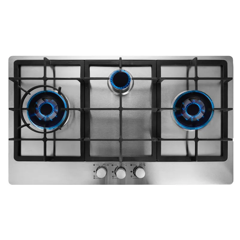 Домашняя Высокая пожарная энергосберегающая газовая плита, газовая СЖИЖЕННАЯ газовая плита, встроенная Три головки, кухня, натуральный Ce, открытый гараж, отель