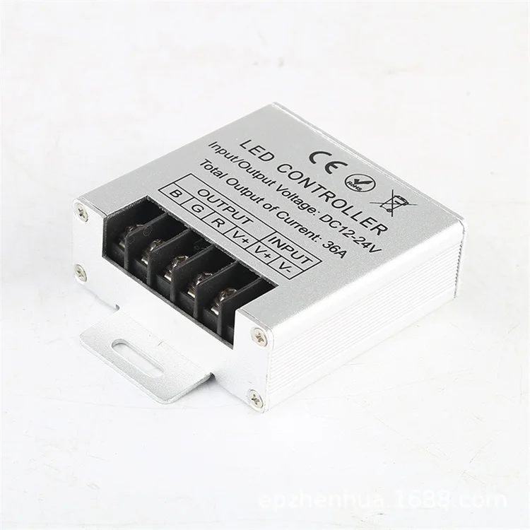 Диммер светодиодный для светодиодных DC12-24V 36A RF беспроводной Алюминиевый диммер rgb 24 ключ контроллер 5050 3528 Светодиодные полосы