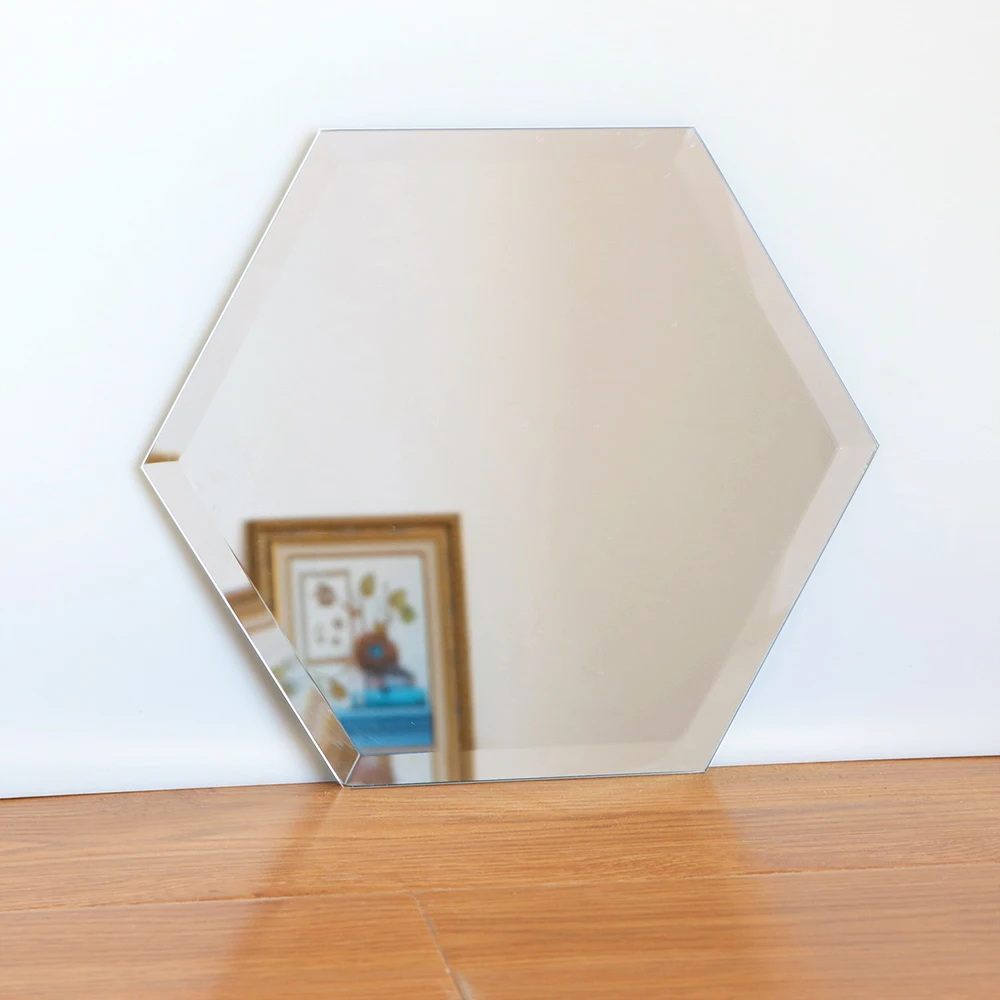 Simple Home Decor Unique Design Frameless Plain Wall Bathroom Mirror for Furniture