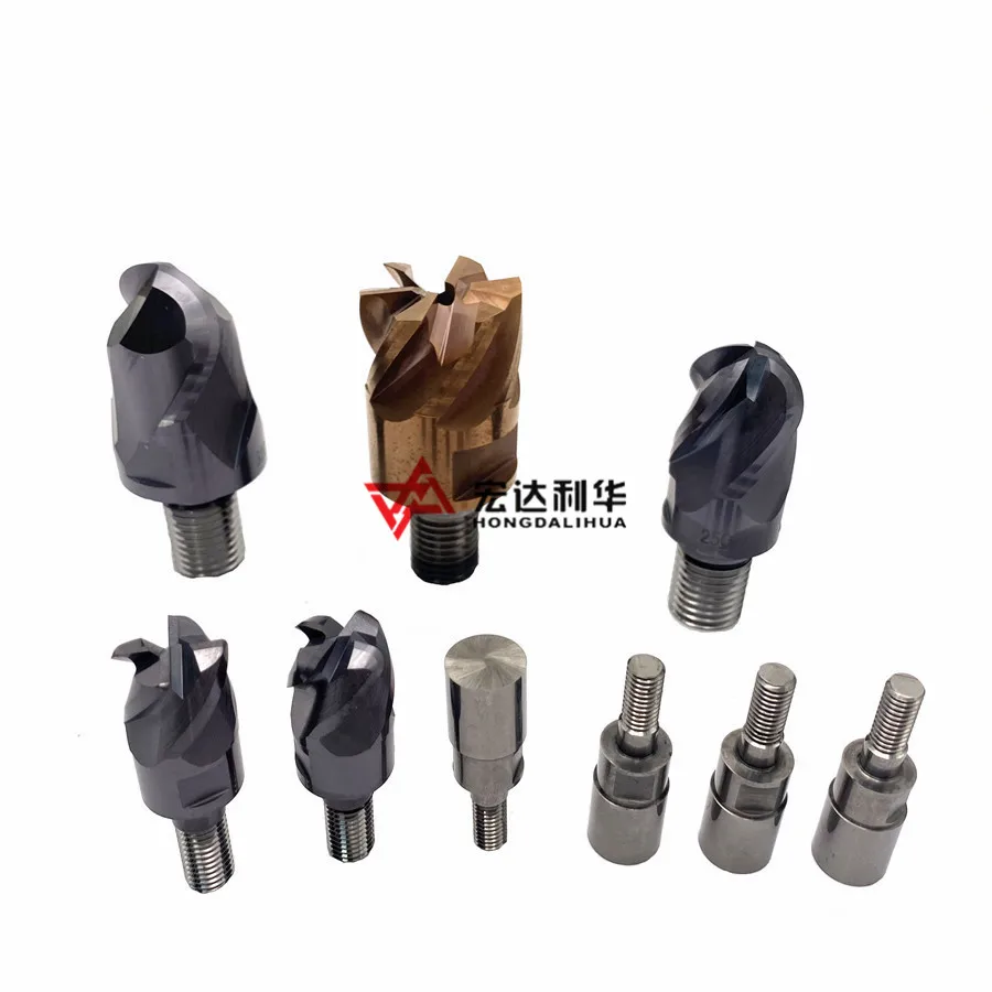 Solid carbide high performance cutter with special  high-feed geometry for machining stainless steels