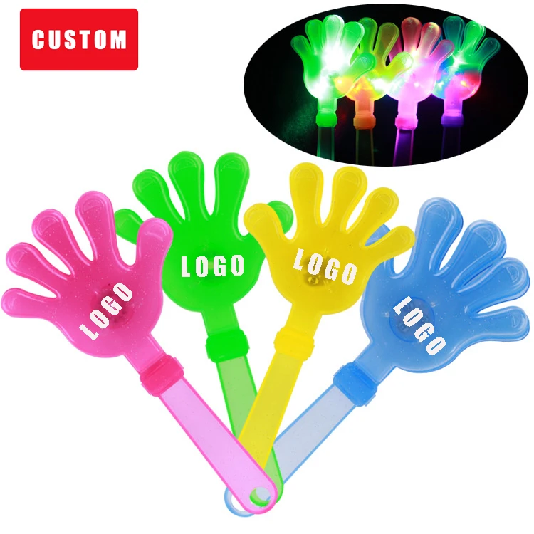LED Hand Clappers Noise Makers Bulk Light up Noise Makers Party Favors Plastic Clapping Hands for Adults Birthday Cheering