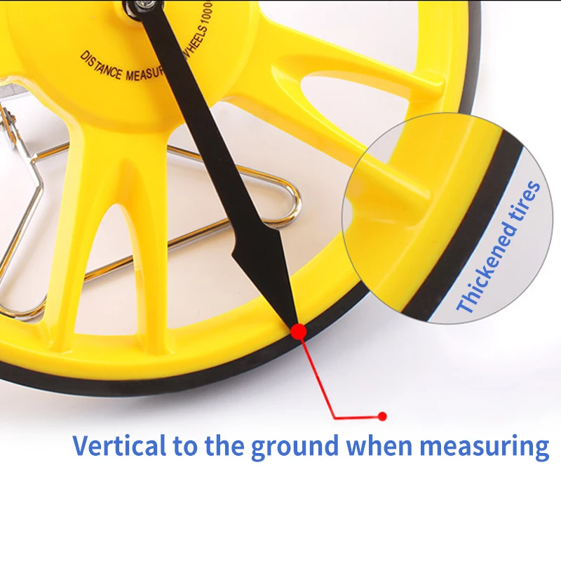 Hand-push Digital Display Distance Wheel High Precision Mechanical Electronic Wheel Distance Meter