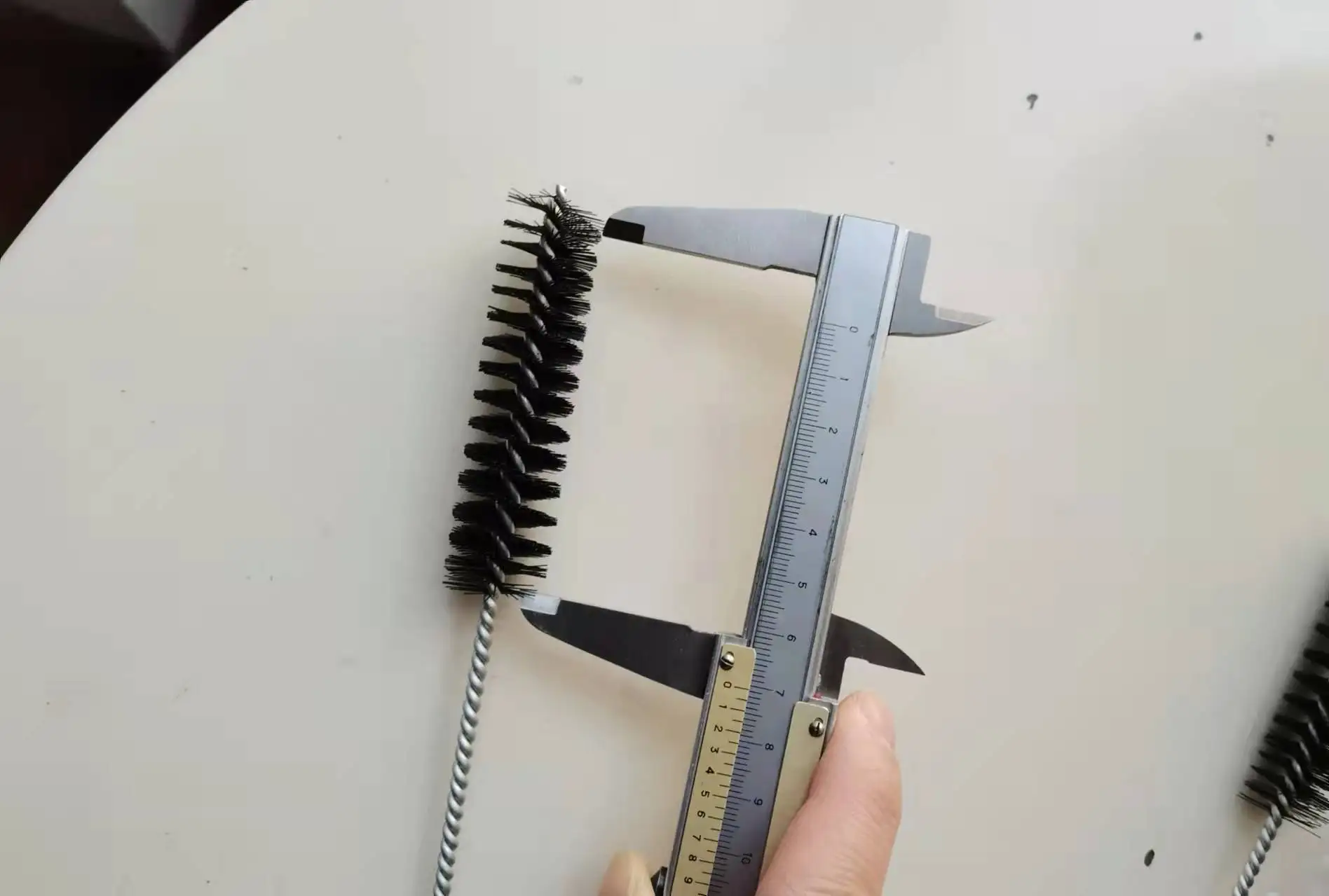 Nylon pipe brush for cleaning straw spray gun needle brushes