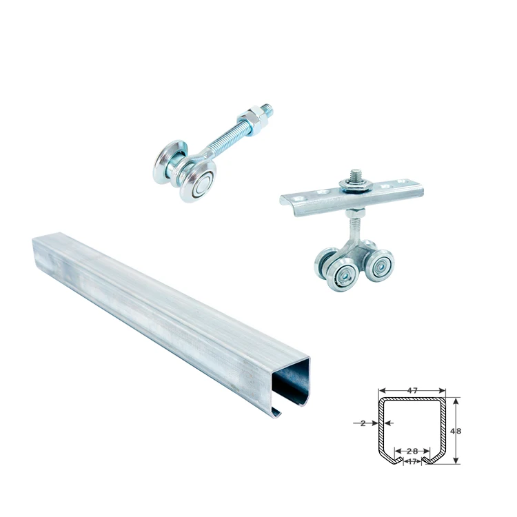 Good  quality  Hanging Sliding Rollers Wheels for Furniture Load Bearing 150kg Sliding Door System