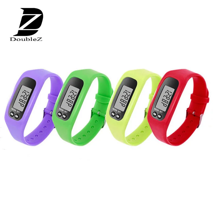 Promotional custom logo Silicone pedometer bracelet
