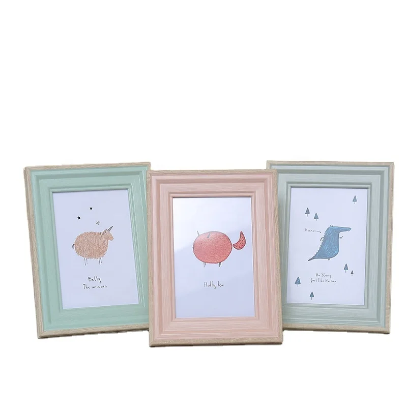 
Оптовая продажа с фабрики Yiwu, детская фоторамка из экологически чистой смолы, фоторамка, 6, 7 дюймов, стол, Свадебный студийный стол 