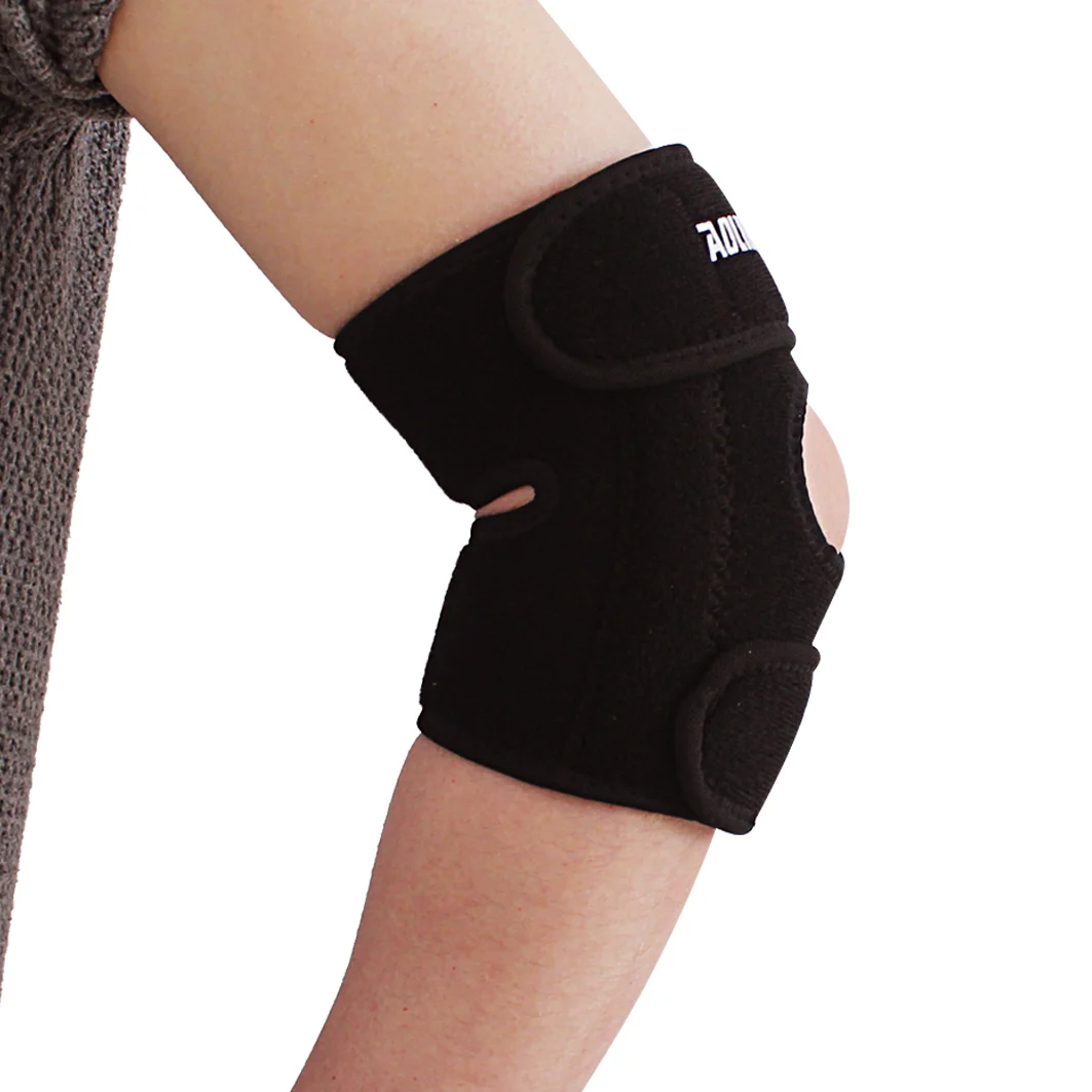 Aolikes C-7946 Avoid Injuries Adjustable Compressive Elbow Support Brace Neoprene Anti-Slip Elbow Sleeve Protector For Cycling