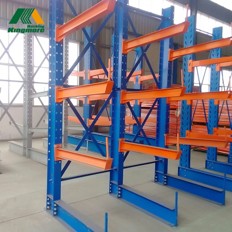 Сверхпрочные консольные стеллажи из оцинкованной стали для склада