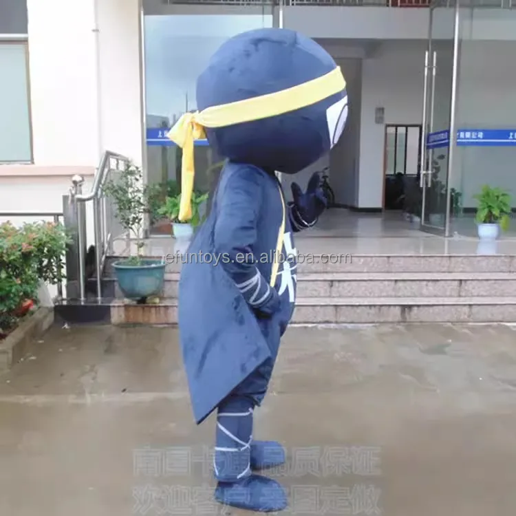 Efun MOQ 1 PC  Professional custom Adults size Ninja mascot Costume  for sale
